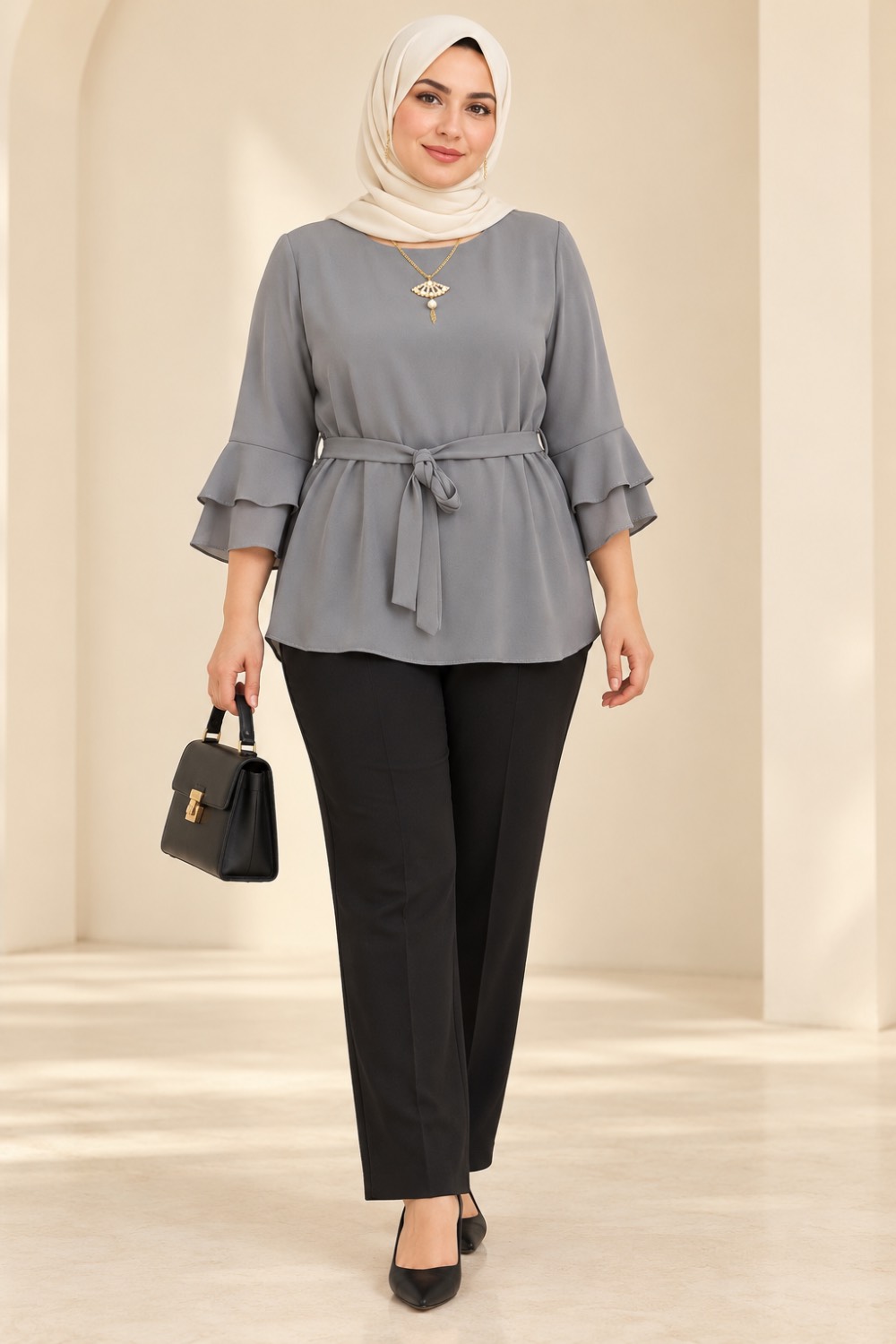 شومیز زنانه سه ربع